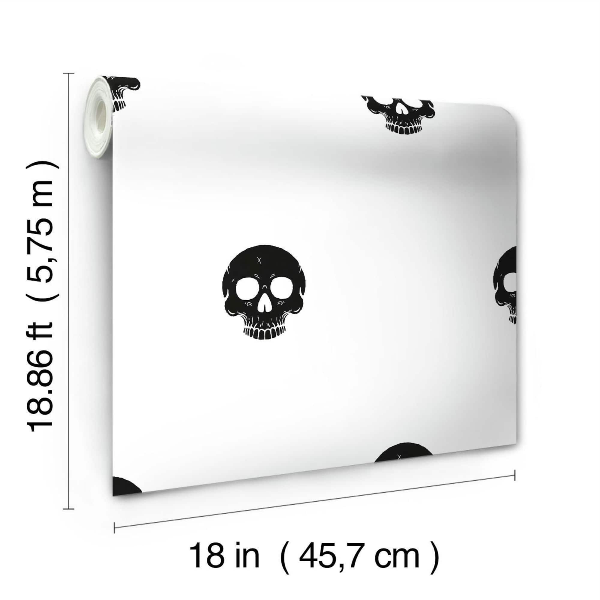 RoomMates Disney Cruella Glamour Skulls Peel & Stick Wallpaper